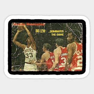 COVER SPORT - BIG LEW DOMINATES THE GAME Sticker